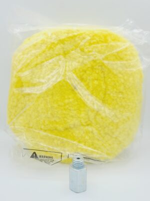 7.5 INCH BUFF AND SHINE FINISHING WOOL PAD W/ ADAPTER